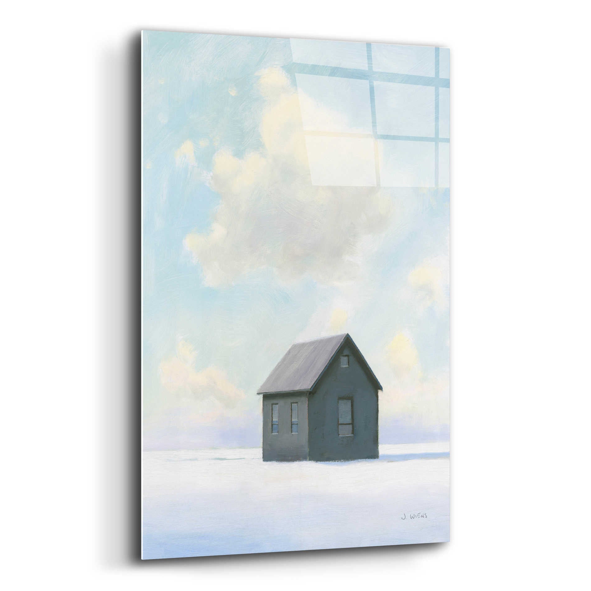 Epic Art 'Lonely Winter Landscape III' by James Wiens, Acrylic Glass Wall Art,12x16