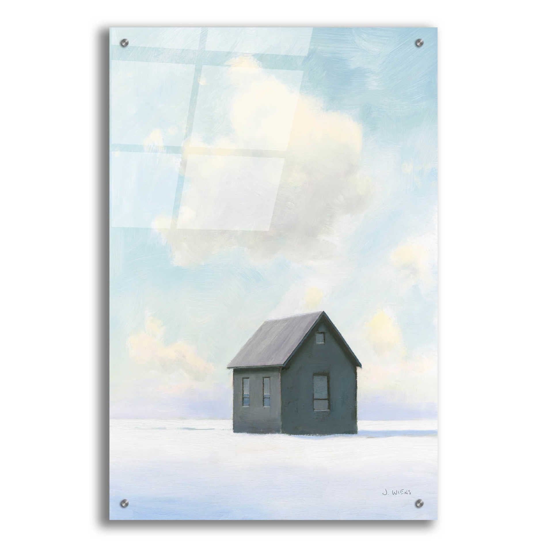 Epic Art 'Lonely Winter Landscape III' by James Wiens, Acrylic Glass Wall Art,24x36