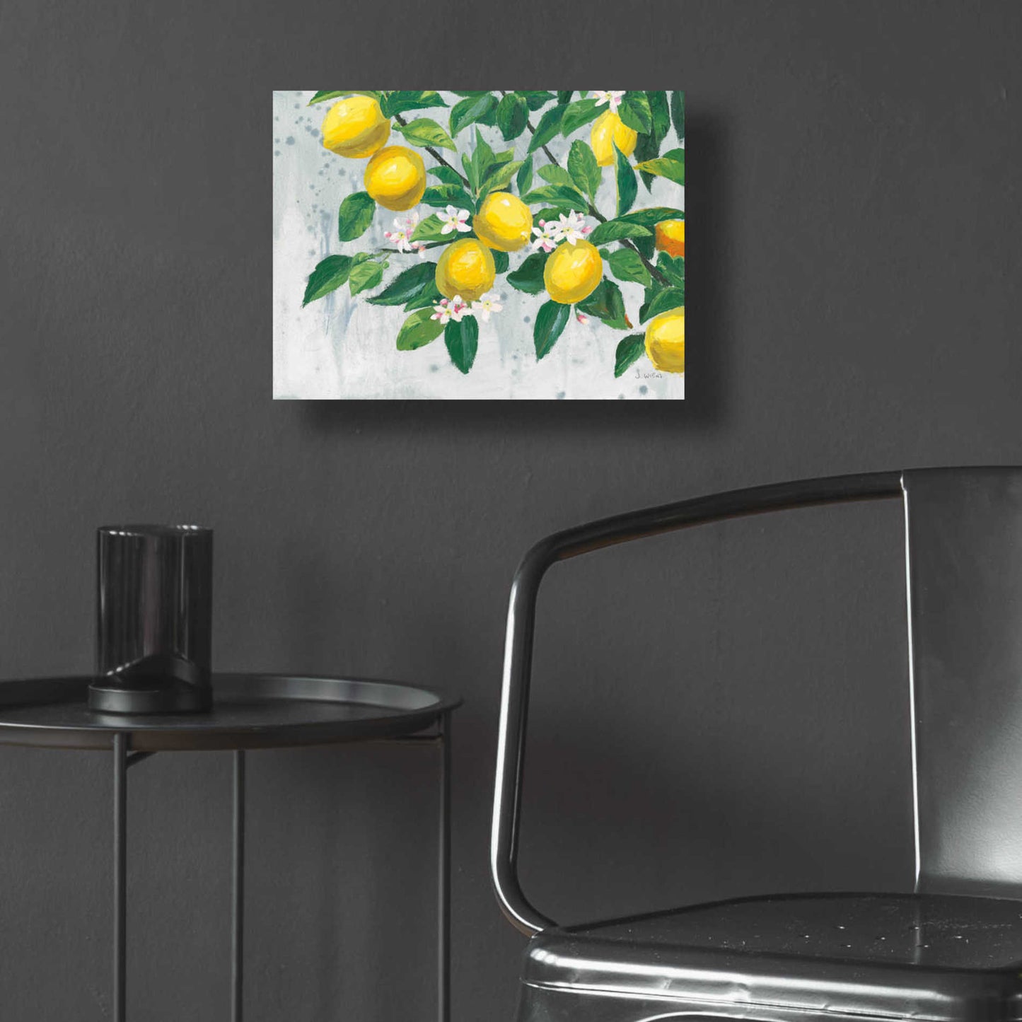 Epic Art 'Zesty Lemons' by James Wiens, Acrylic Glass Wall Art,16x12