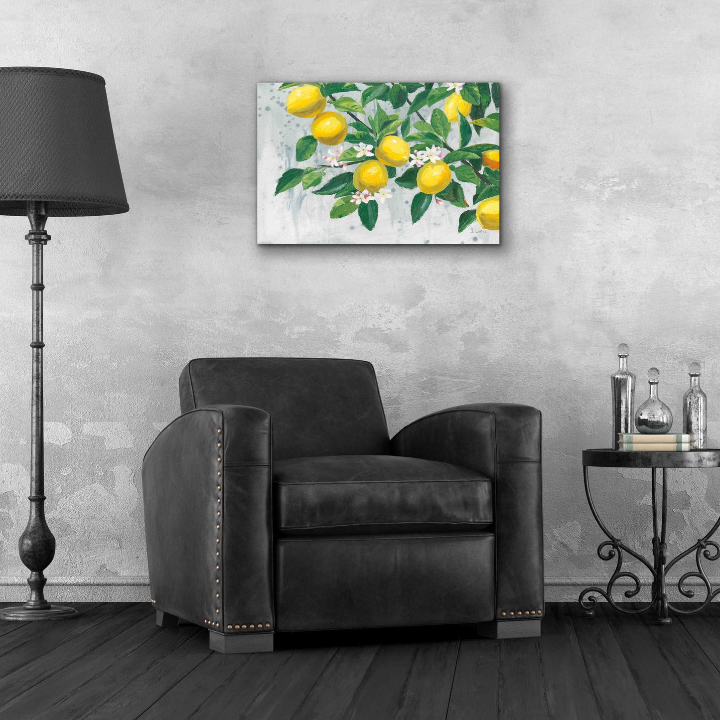 Epic Art 'Zesty Lemons' by James Wiens, Acrylic Glass Wall Art,24x16