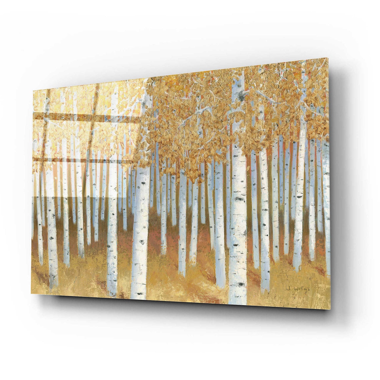Epic Art 'Forest of Gold' by James Wiens, Acrylic Glass Wall Art,24x16