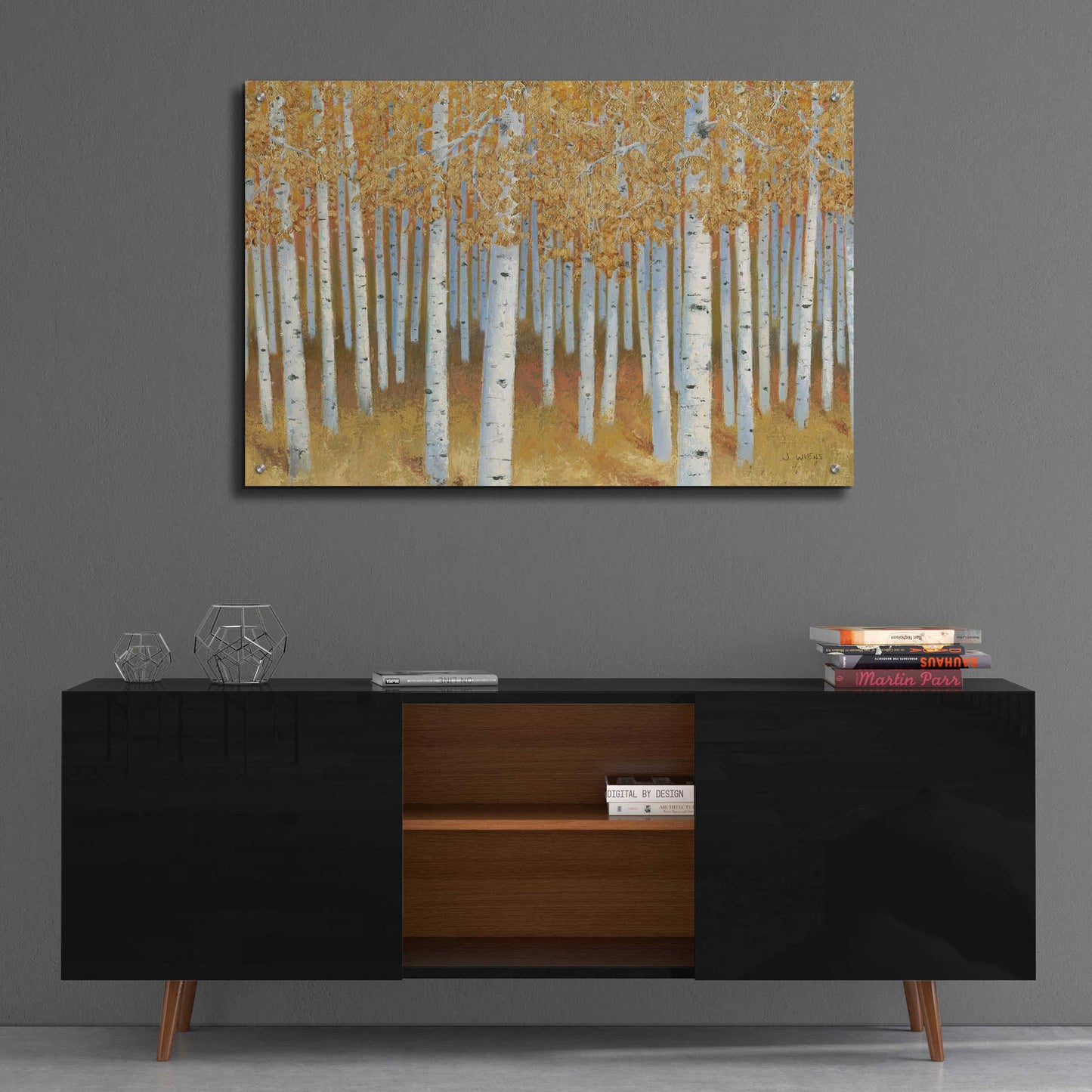 Epic Art 'Forest of Gold' by James Wiens, Acrylic Glass Wall Art,36x24