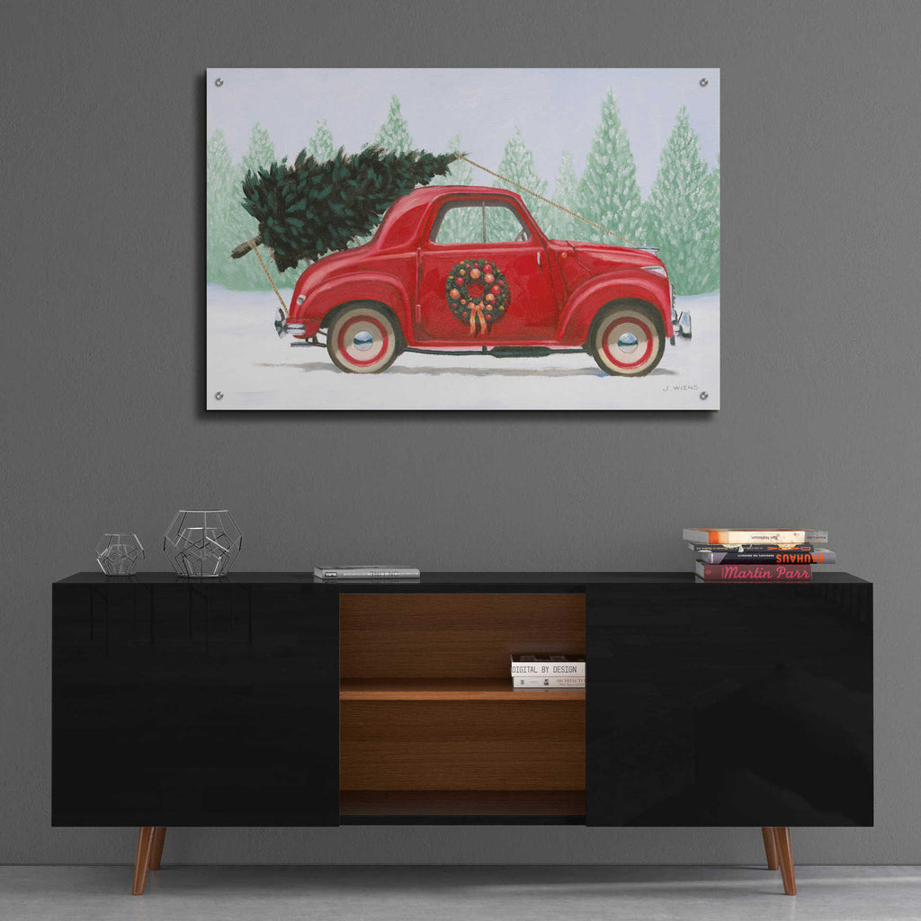 Epic Art 'Christmas Farm I' by James Wiens, Acrylic Glass Wall Art,36x24
