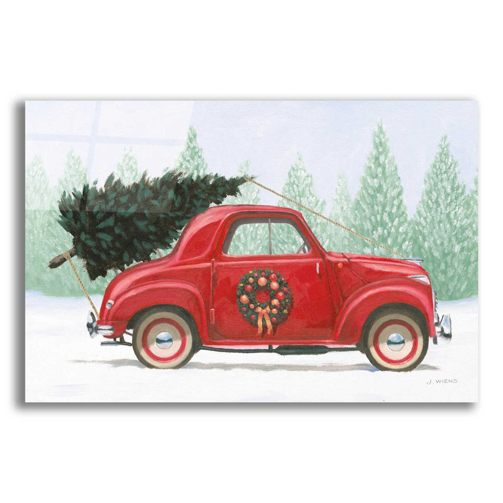 Epic Art 'Christmas Farm I' by James Wiens, Acrylic Glass Wall Art,18x12x1.1x0,26x18x1.1x0,40x26x1.74x0,60x40x1.74x0