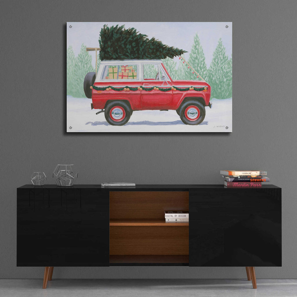 Epic Art 'Christmas Farm III' by James Wiens, Acrylic Glass Wall Art,36x24