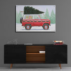 Epic Art 'Christmas Farm III' by James Wiens, Acrylic Glass Wall Art,36x24