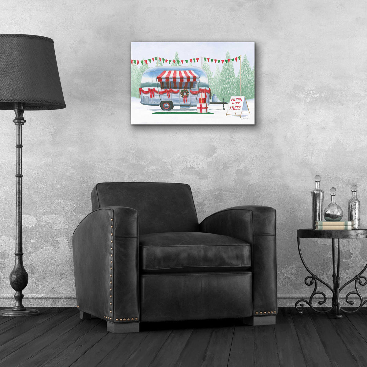Epic Art 'Christmas Farm IV' by James Wiens, Acrylic Glass Wall Art,24x16
