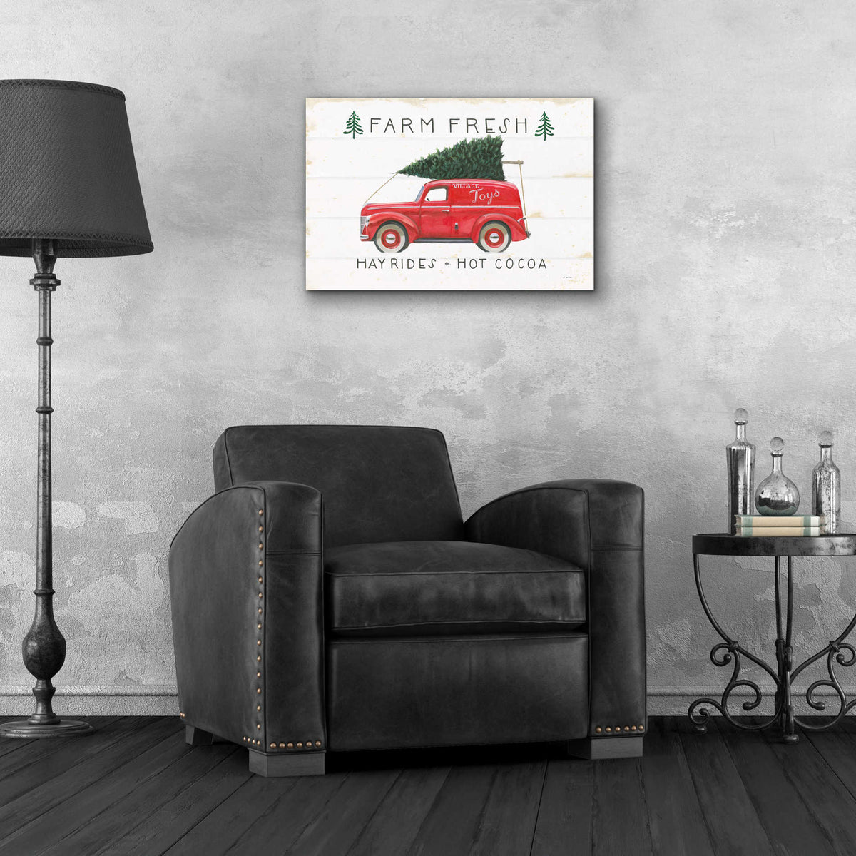 Epic Art 'Christmas Farm VI' by James Wiens, Acrylic Glass Wall Art,24x16