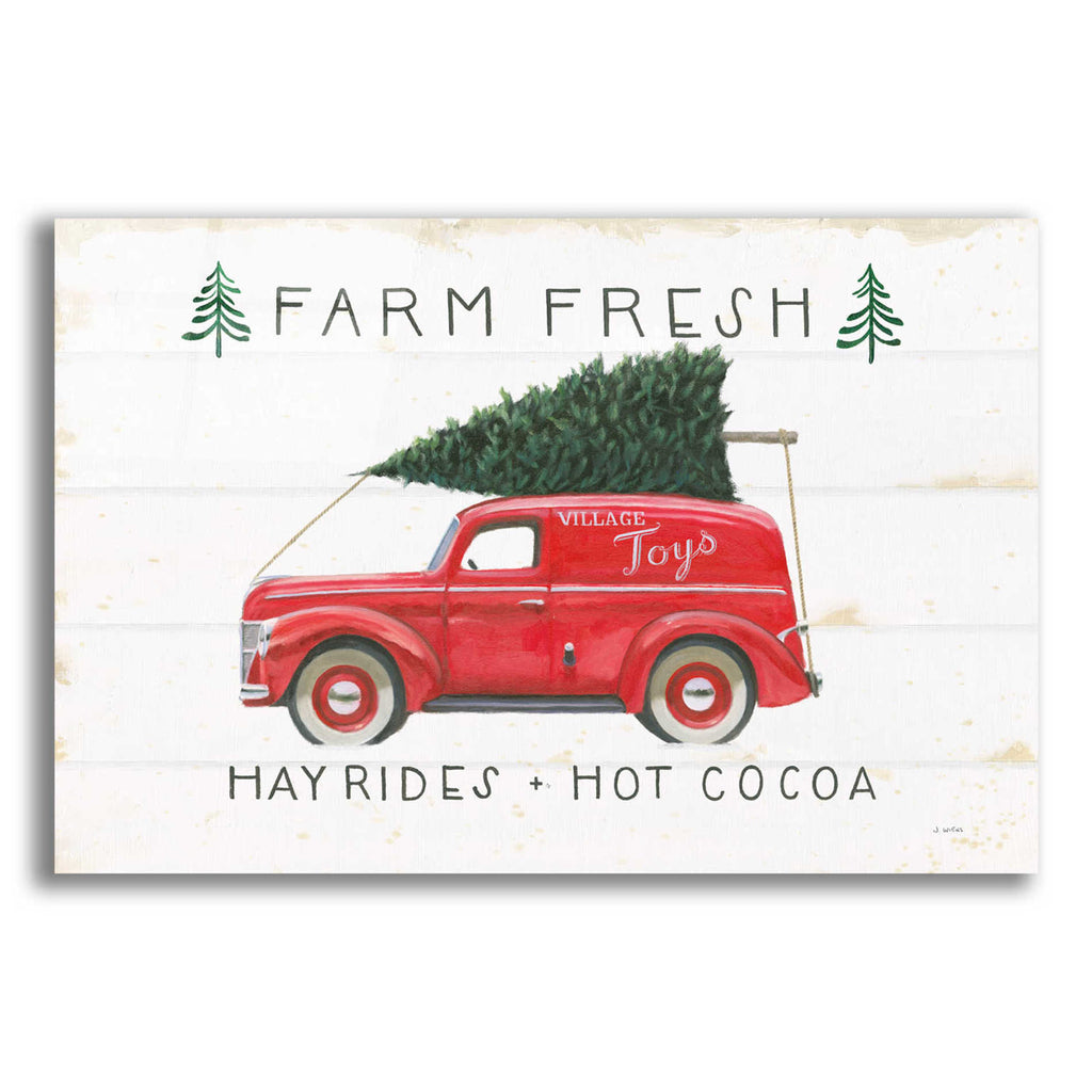 Epic Art 'Christmas Farm VI' by James Wiens, Acrylic Glass Wall Art,18x12x1.1x0,26x18x1.1x0,40x26x1.74x0,60x40x1.74x0
