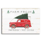 Epic Art 'Christmas Farm VI' by James Wiens, Acrylic Glass Wall Art,18x12x1.1x0,26x18x1.1x0,40x26x1.74x0,60x40x1.74x0