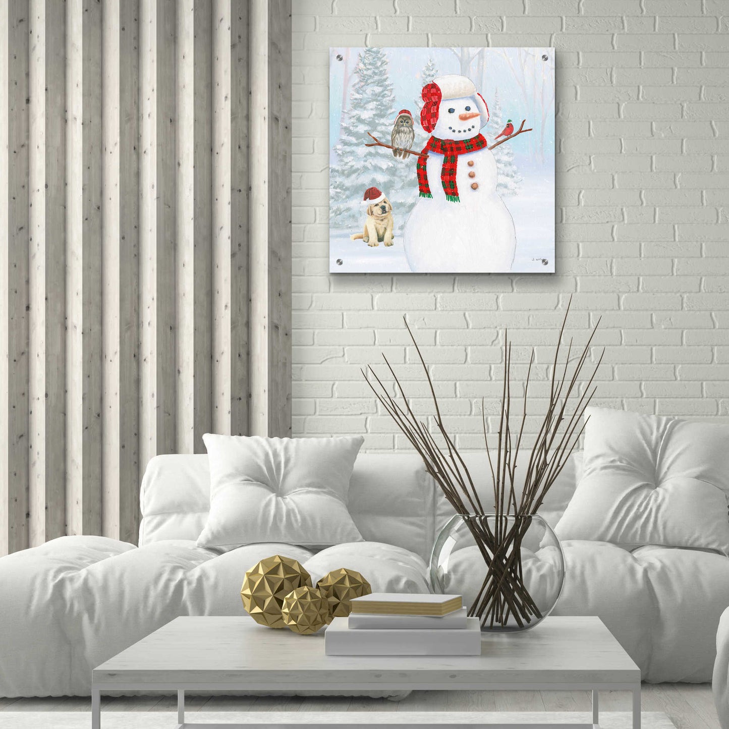 Epic Art 'Dressed for Christmas II Crop' by James Wiens, Acrylic Glass Wall Art,24x24