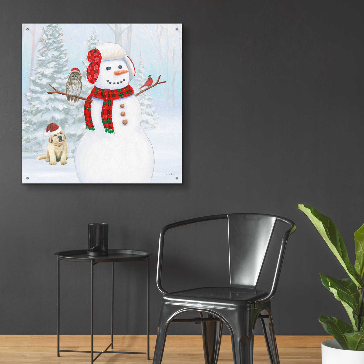 Epic Art 'Dressed for Christmas II Crop' by James Wiens, Acrylic Glass Wall Art,36x36