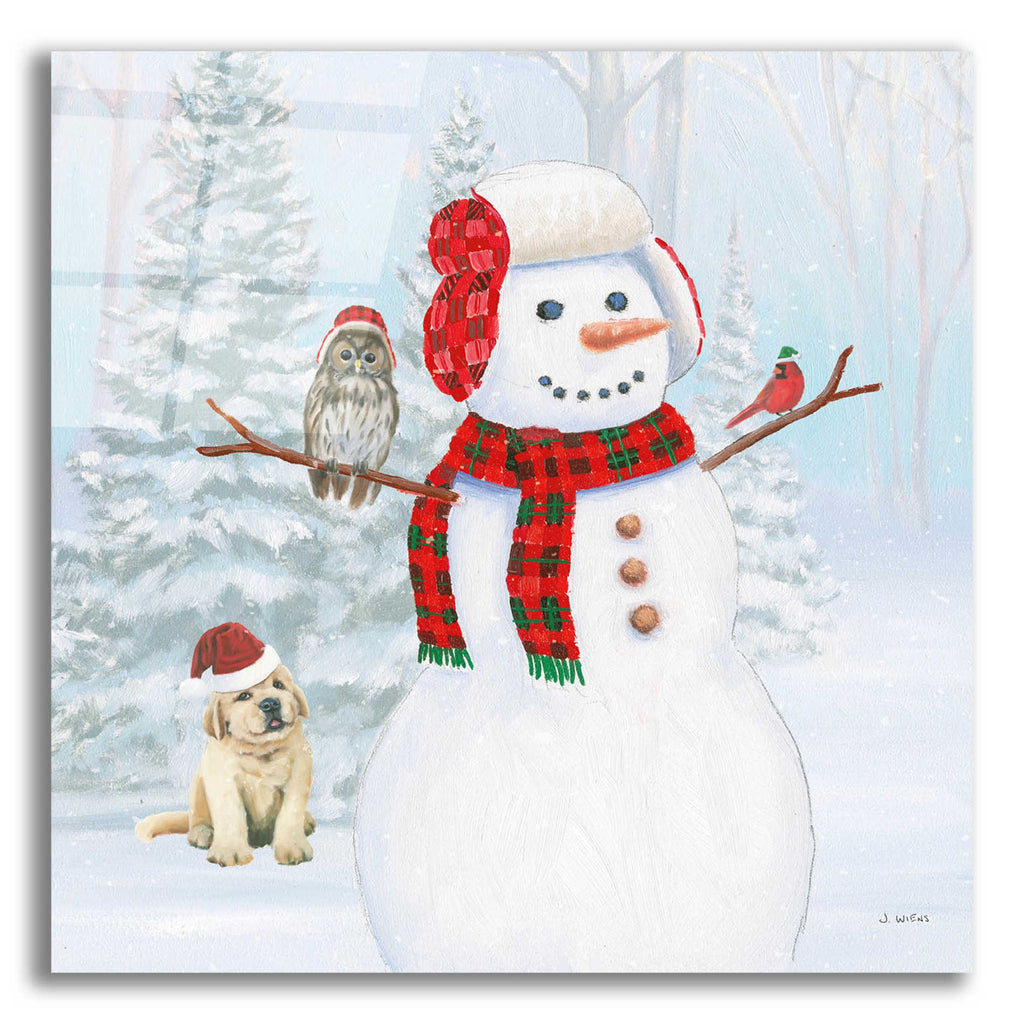 Epic Art 'Dressed for Christmas II Crop' by James Wiens, Acrylic Glass Wall Art,12x12x1.1x0,18x18x1.1x0,26x26x1.74x0,37x37x1.74x0