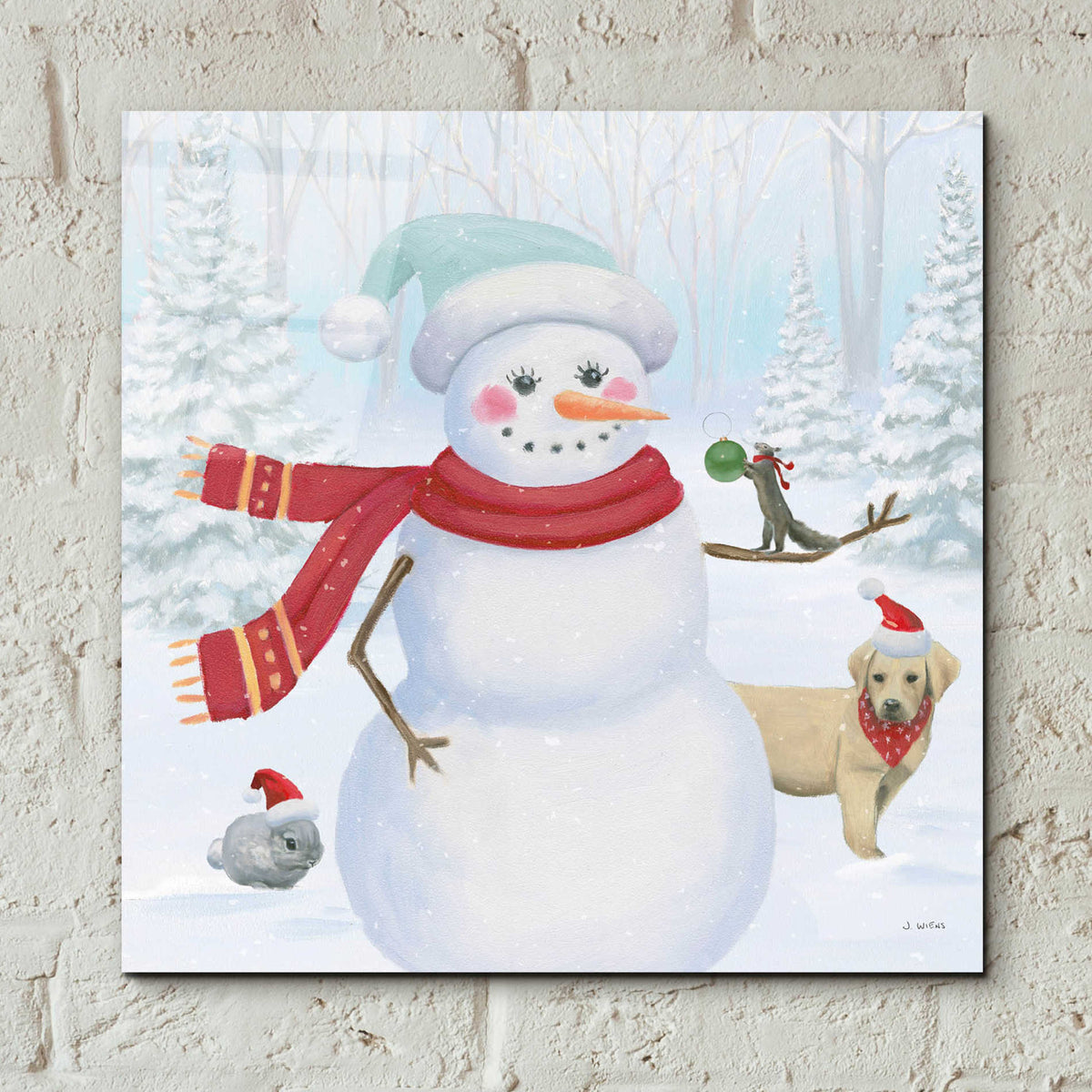 Epic Art 'Dressed for Christmas III Crop' by James Wiens, Acrylic Glass Wall Art,12x12