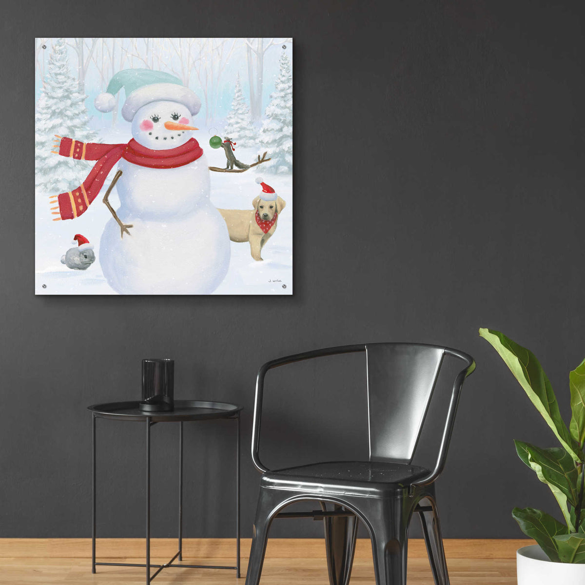 Epic Art 'Dressed for Christmas III Crop' by James Wiens, Acrylic Glass Wall Art,36x36