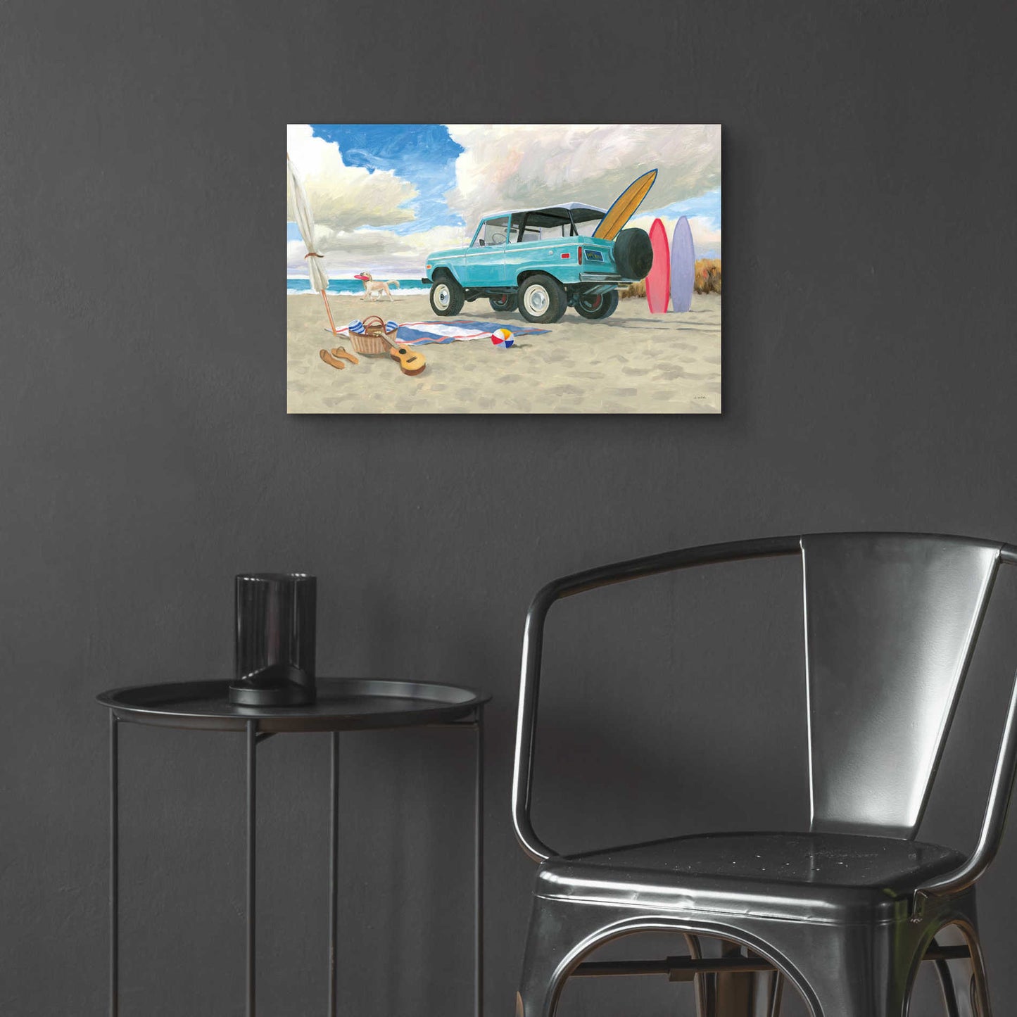 Epic Art 'Beach Ride I' by James Wiens, Acrylic Glass Wall Art,24x16