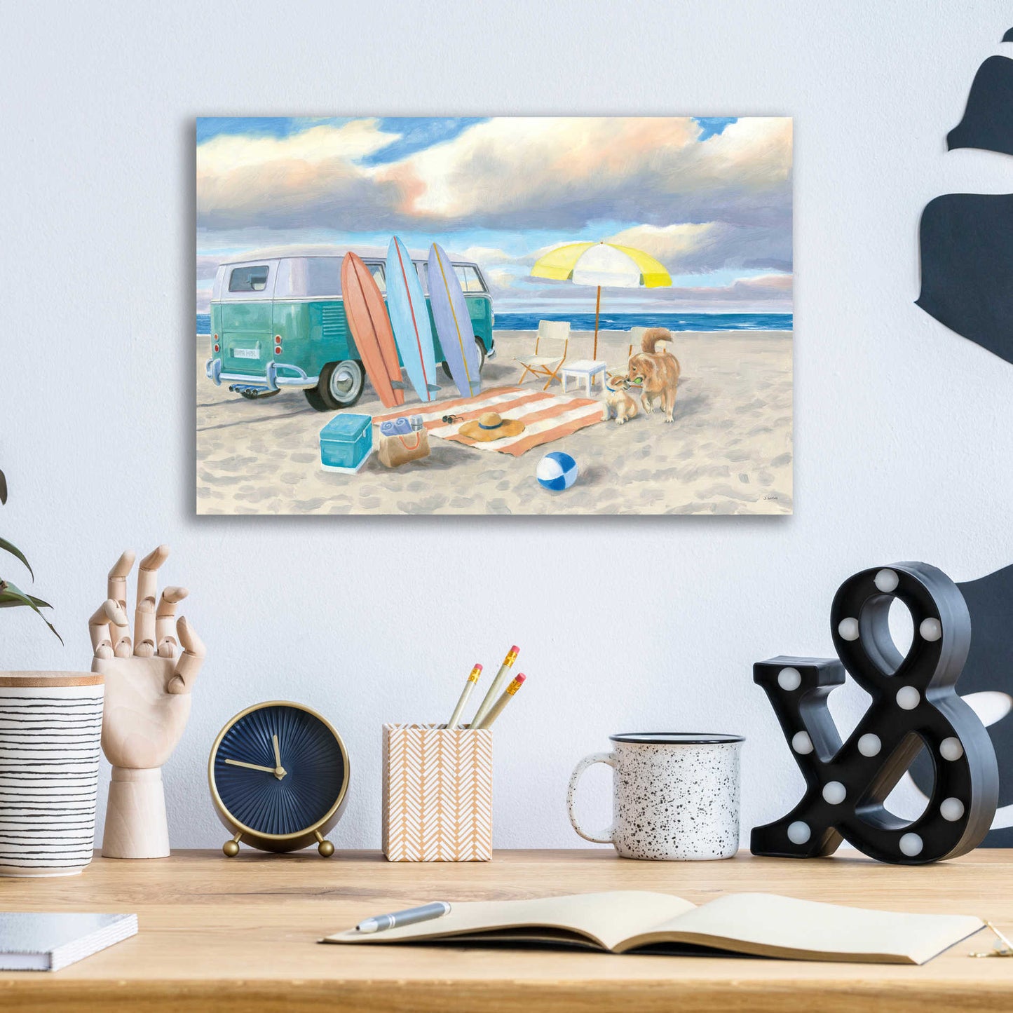 Epic Art 'Beach Ride II' by James Wiens, Acrylic Glass Wall Art,16x12