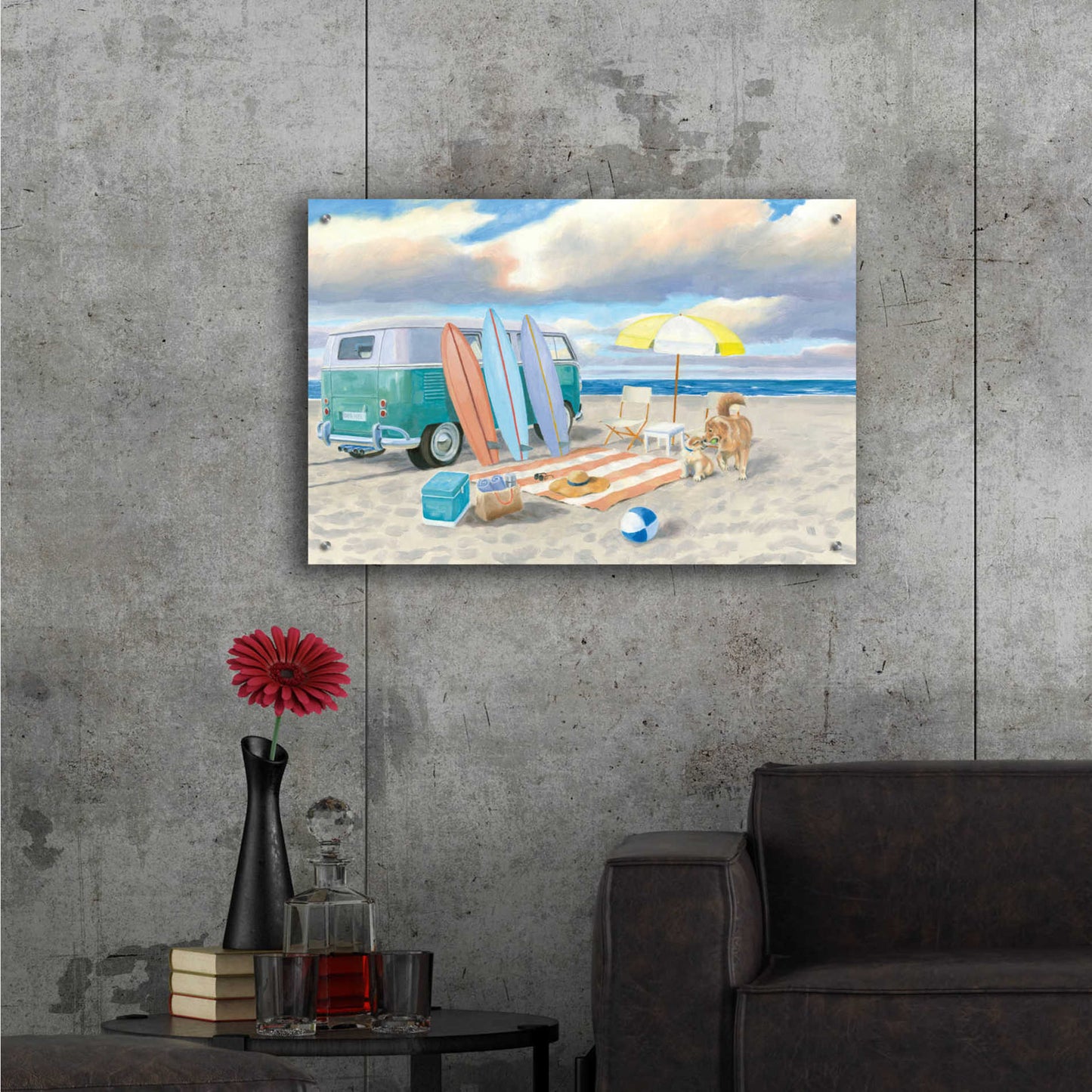 Epic Art 'Beach Ride II' by James Wiens, Acrylic Glass Wall Art,36x24