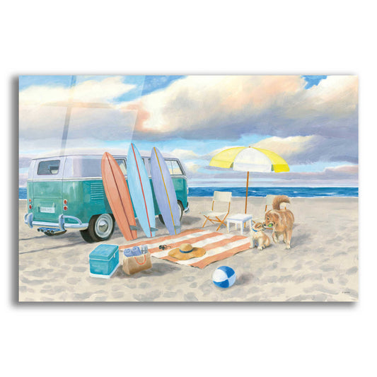 Epic Art 'Beach Ride II' by James Wiens, Acrylic Glass Wall Art,18x12x1.1x0,26x18x1.1x0,40x26x1.74x0,60x40x1.74x0