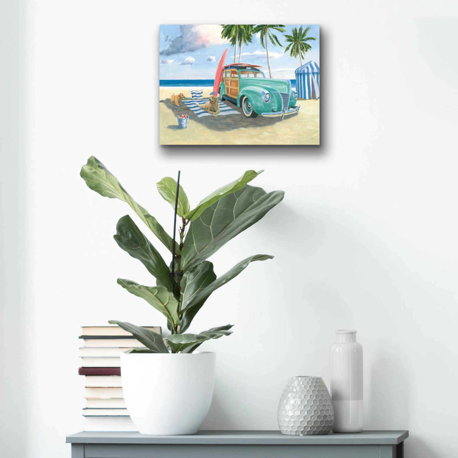 Epic Art 'Beach Ride III' by James Wiens, Acrylic Glass Wall Art,16x12