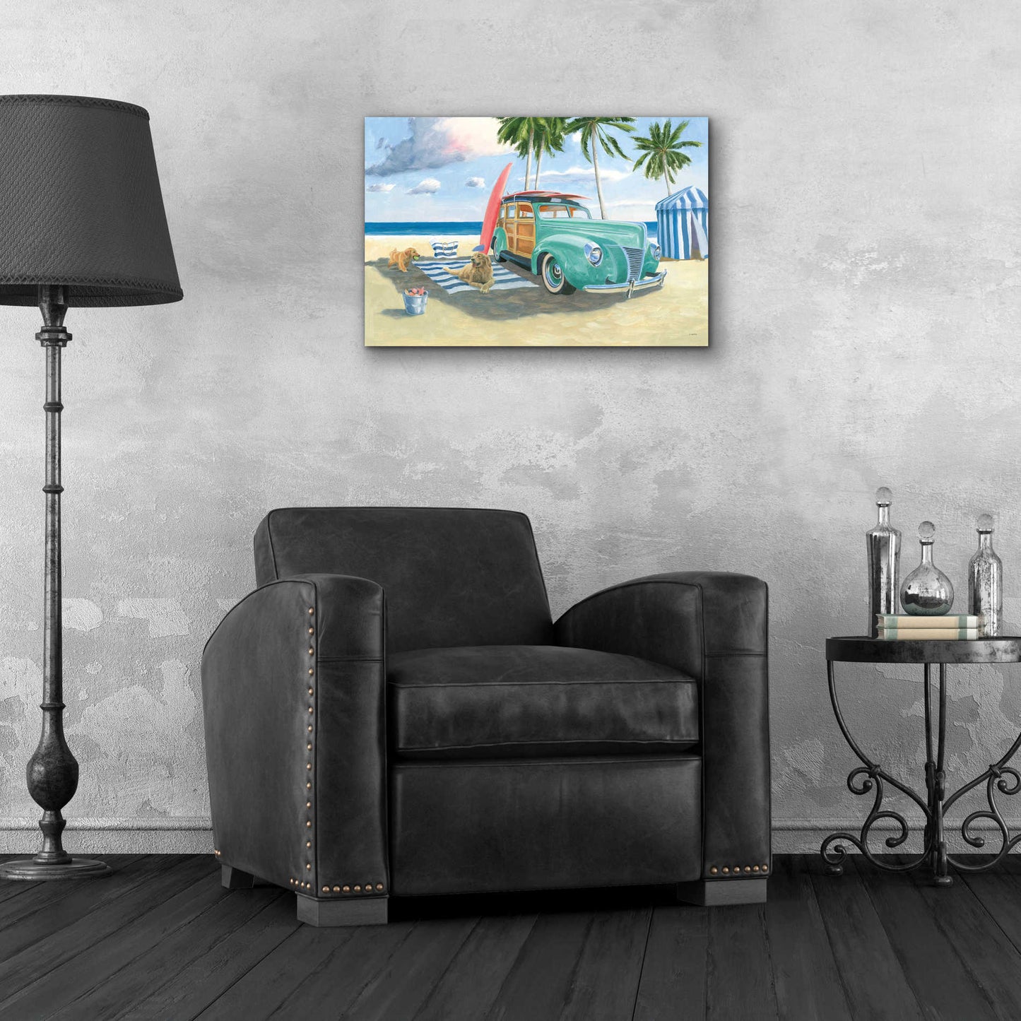 Epic Art 'Beach Ride III' by James Wiens, Acrylic Glass Wall Art,24x16