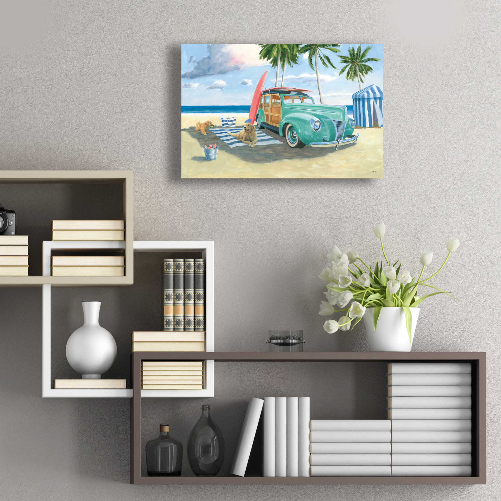 Epic Art 'Beach Ride III' by James Wiens, Acrylic Glass Wall Art,24x16