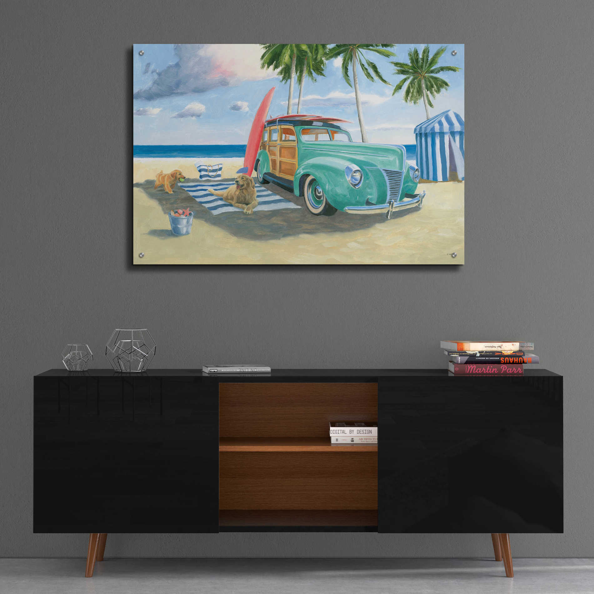 Epic Art 'Beach Ride III' by James Wiens, Acrylic Glass Wall Art,36x24