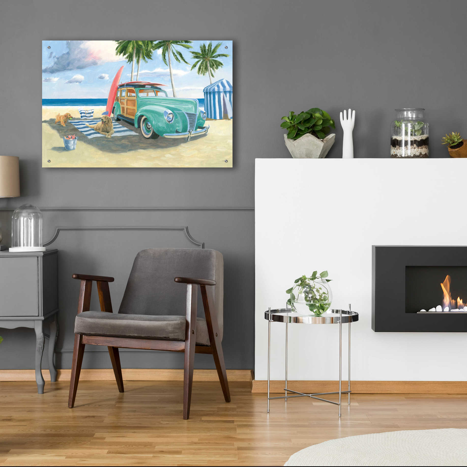 Epic Art 'Beach Ride III' by James Wiens, Acrylic Glass Wall Art,36x24