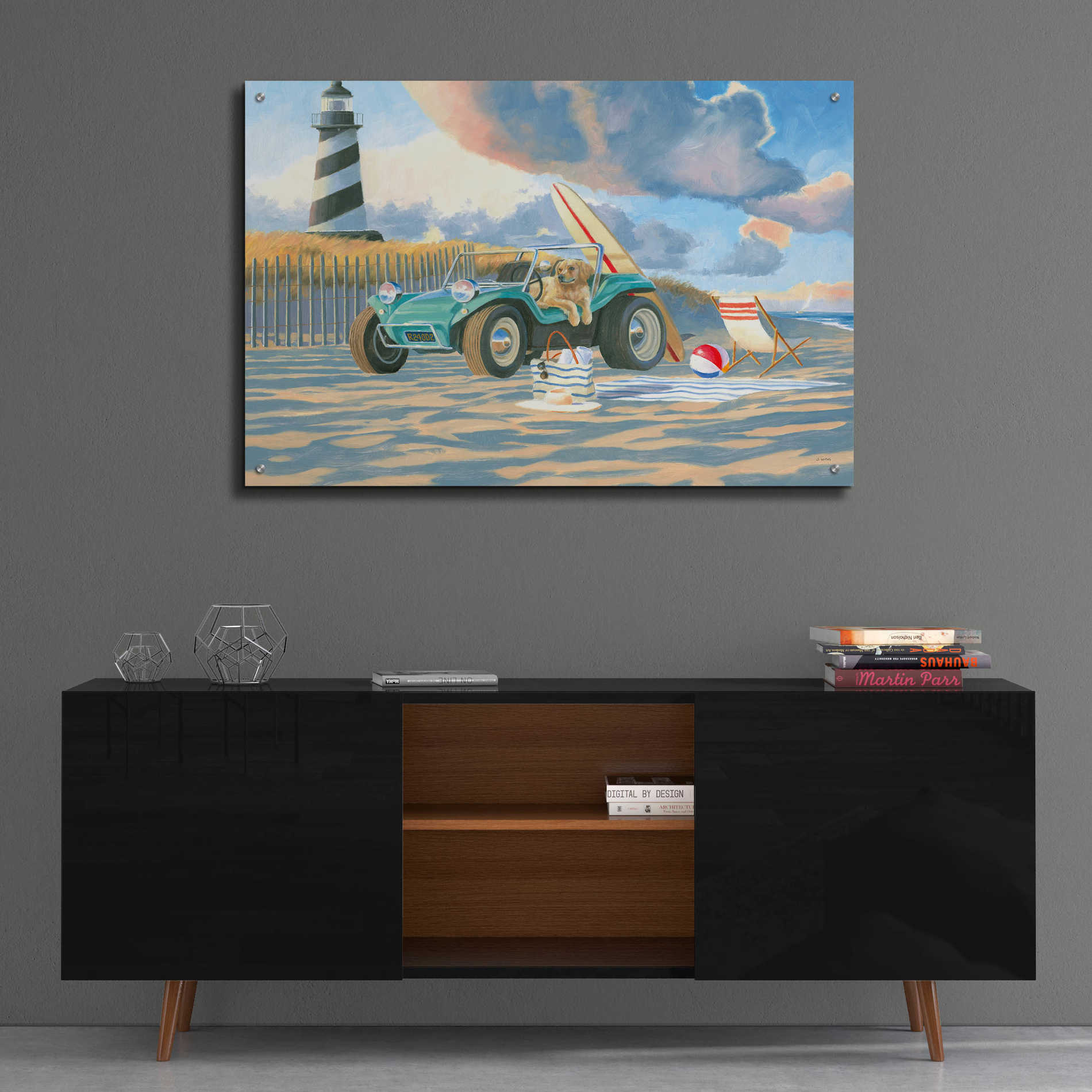 Epic Art 'Beach Ride IV' by James Wiens, Acrylic Glass Wall Art,36x24