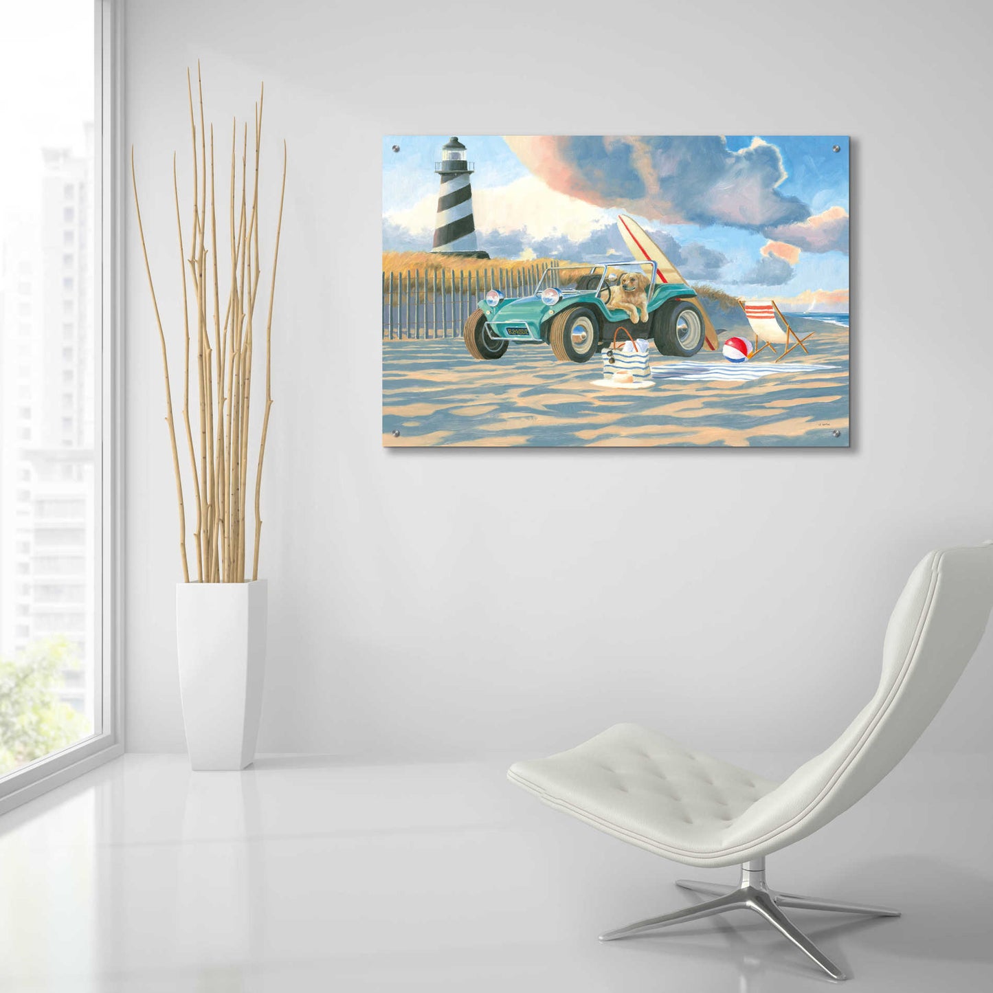 Epic Art 'Beach Ride IV' by James Wiens, Acrylic Glass Wall Art,36x24