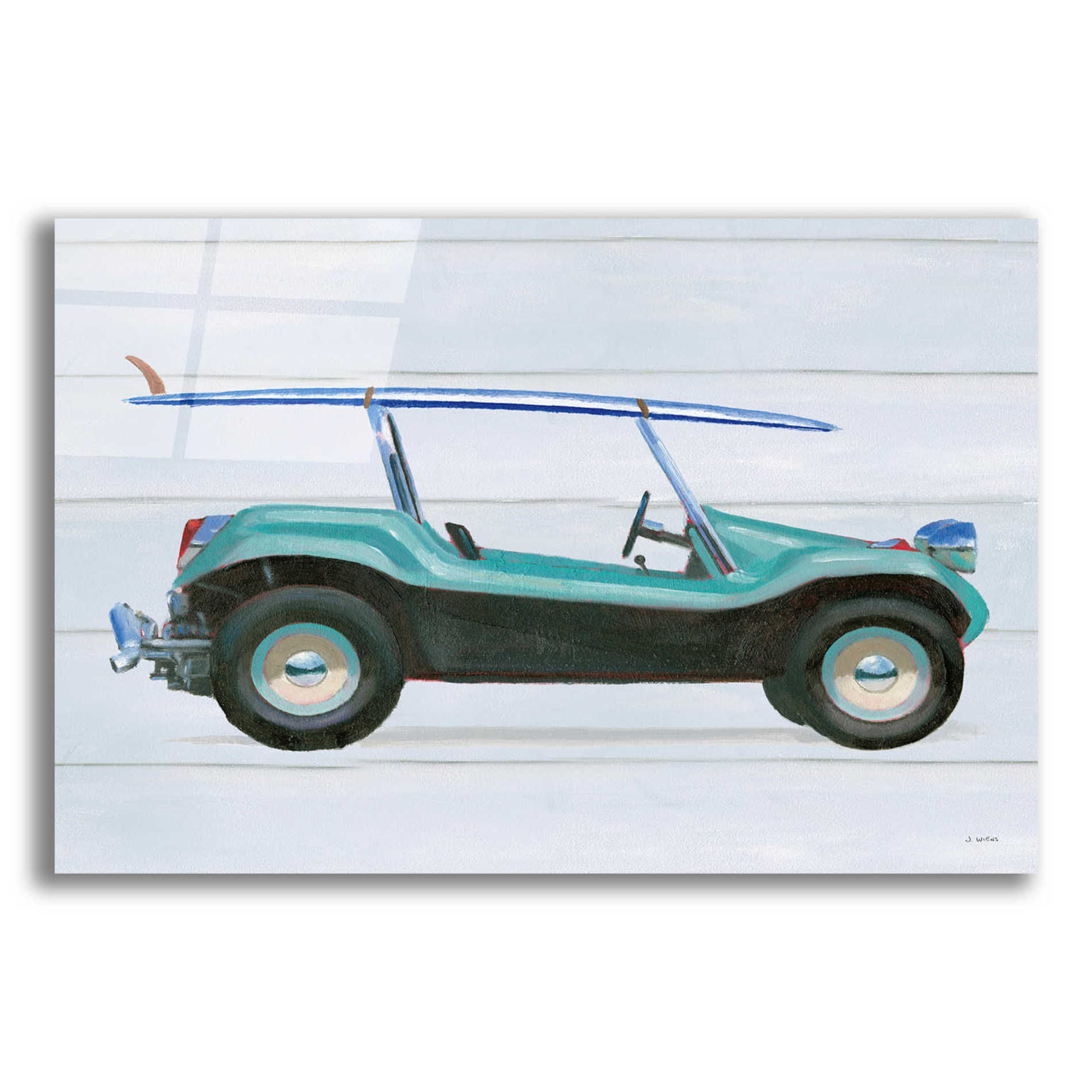 Epic Art 'Beach Ride IX' by James Wiens, Acrylic Glass Wall Art,16x12