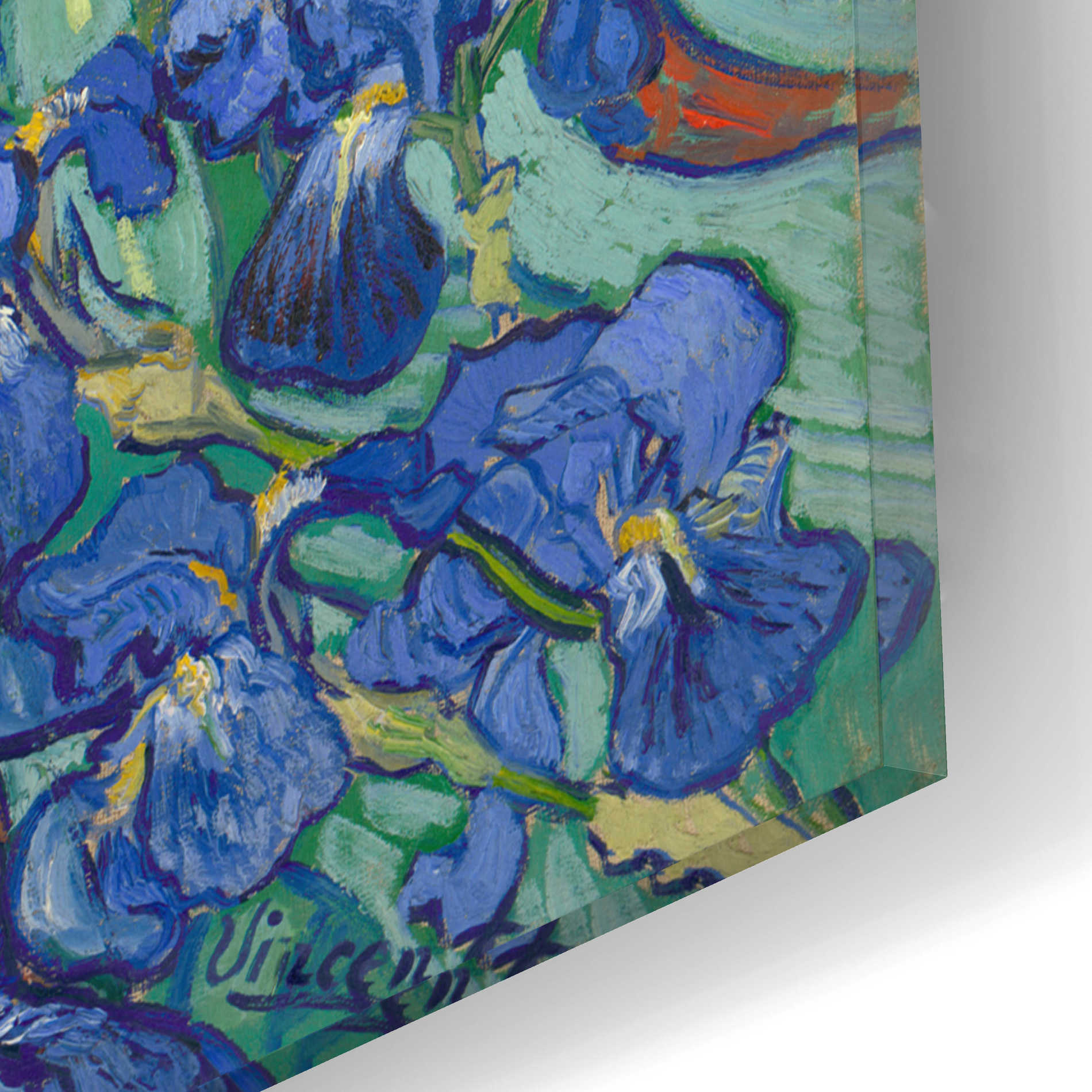 Epic Art 'Irises' by Vincent van Gogh, Acrylic Glass Wall Art,16x12