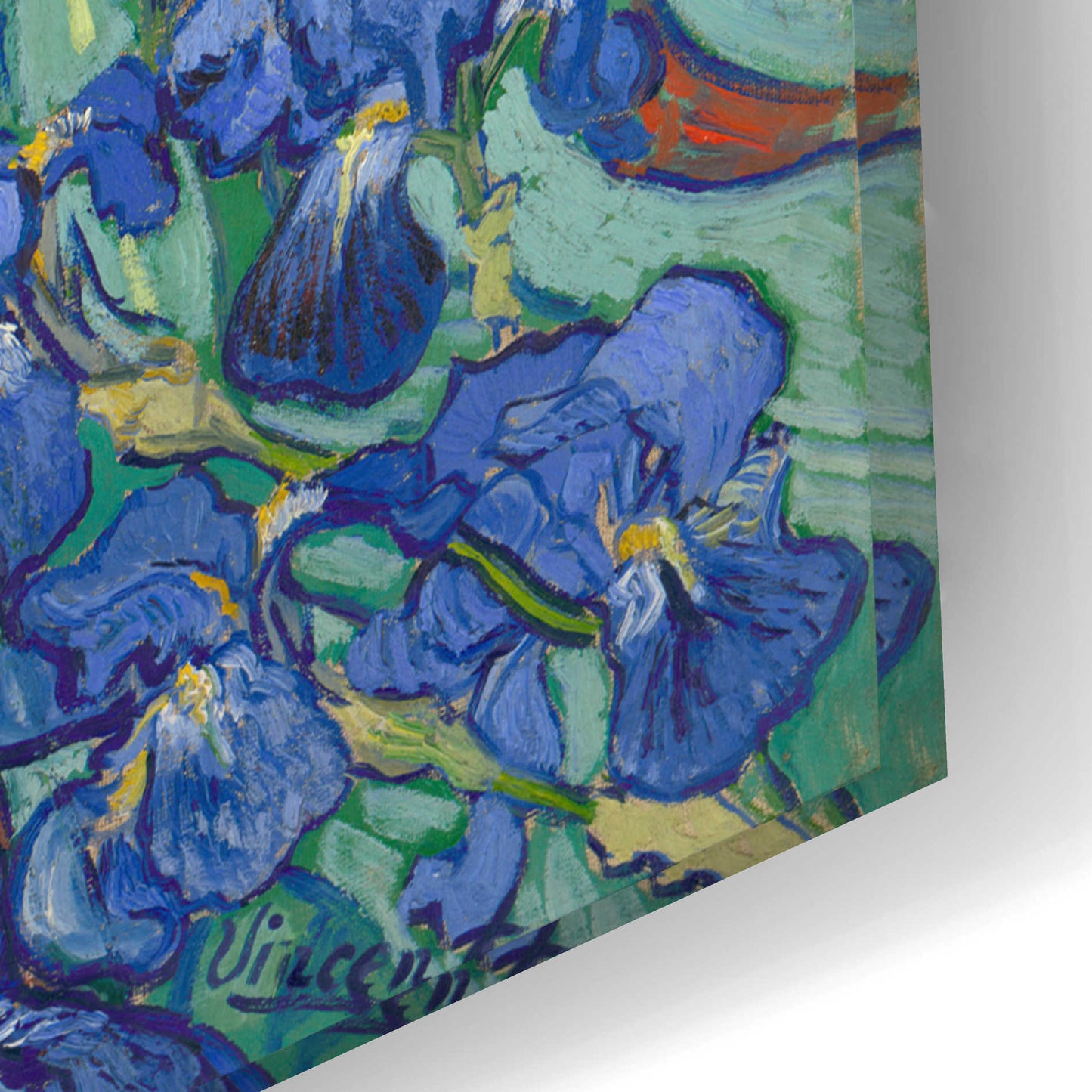 Epic Art 'Irises' by Vincent van Gogh, Acrylic Glass Wall Art,24x16