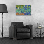 Epic Art 'Irises' by Vincent van Gogh, Acrylic Glass Wall Art,24x16