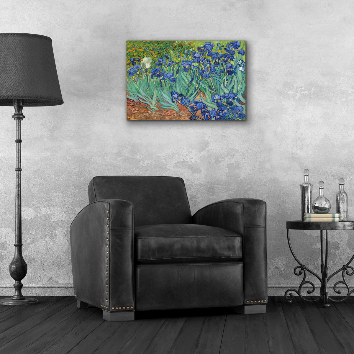 Epic Art 'Irises' by Vincent van Gogh, Acrylic Glass Wall Art,24x16