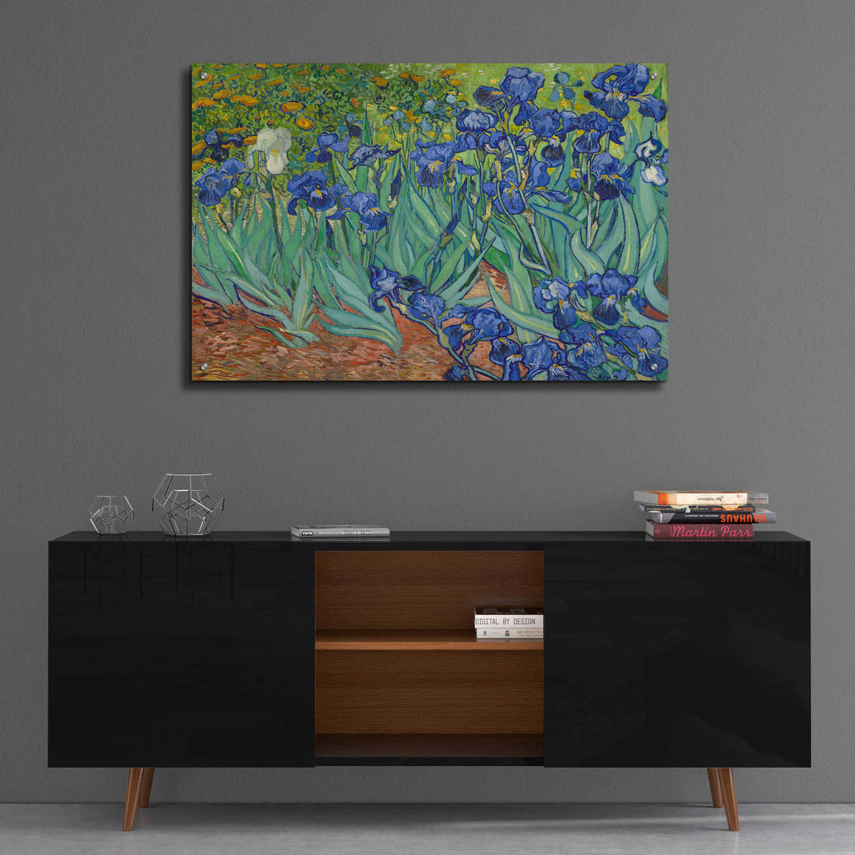 Epic Art 'Irises' by Vincent van Gogh, Acrylic Glass Wall Art,36x24