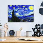 Epic Art 'The Starry Night' by Vincent van Gogh, Acrylic Glass Wall Art,16x12