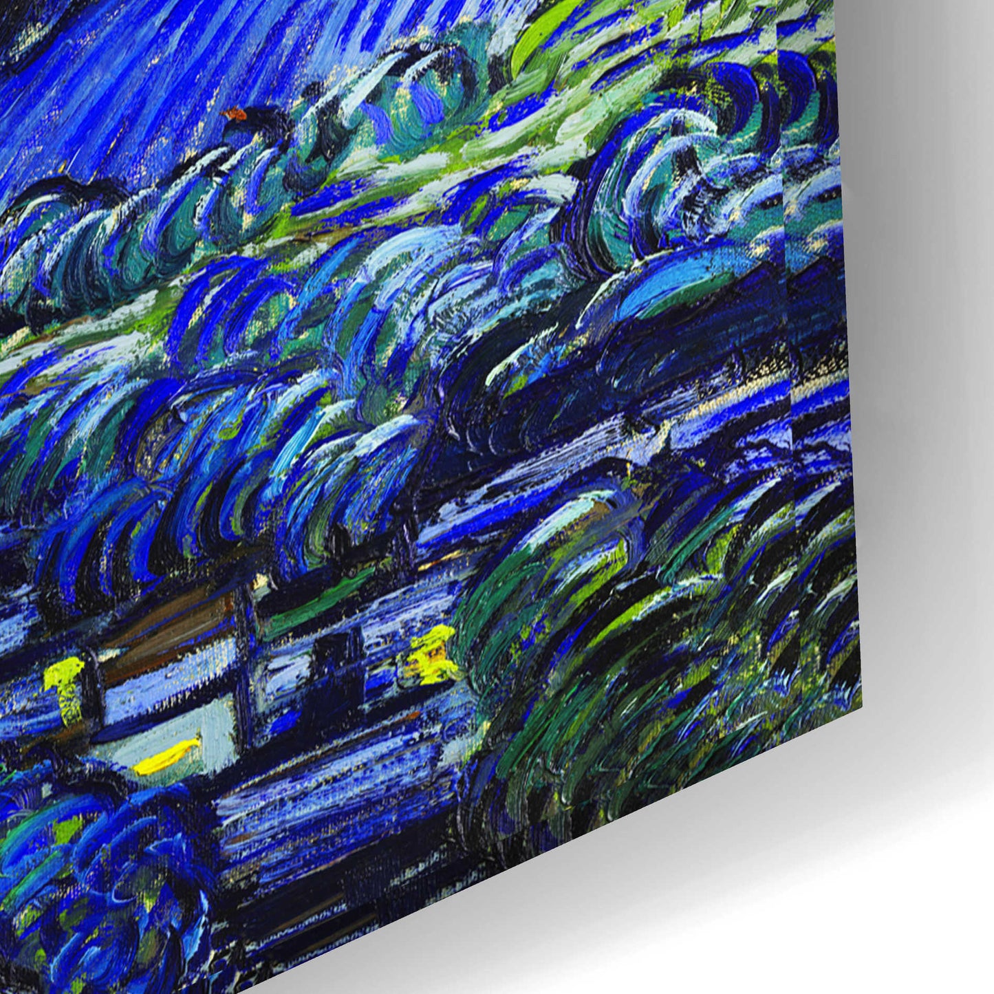 Epic Art 'The Starry Night' by Vincent van Gogh, Acrylic Glass Wall Art,24x16