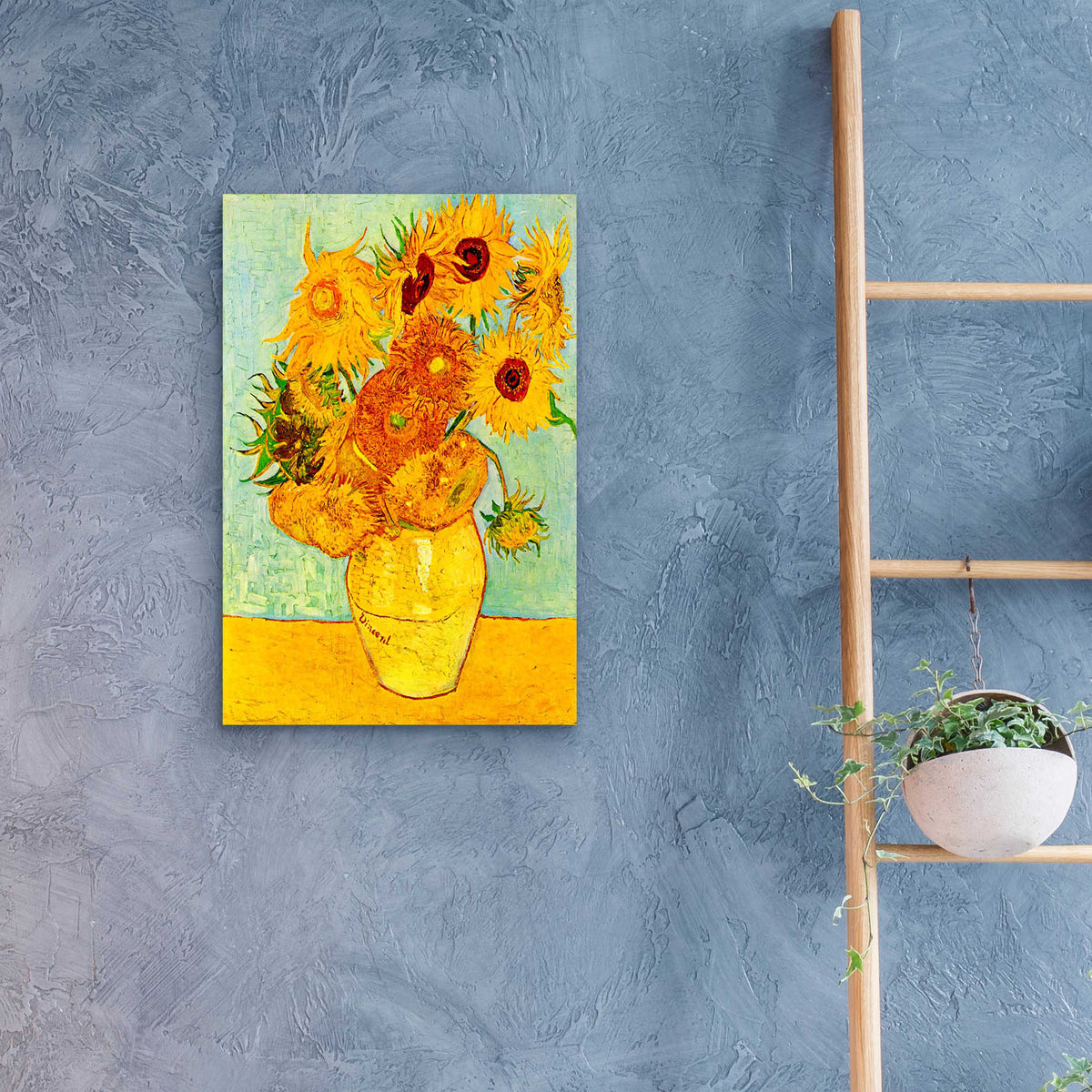 Epic Art 'Still Life: Vase with Twelve Sunflowers' by Vincent van Gogh, Acrylic Glass Wall Art,16x24
