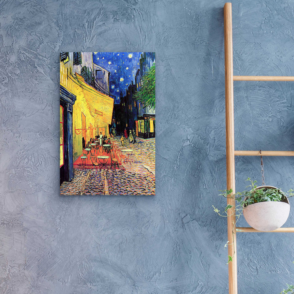 Epic Art 'Cafe Terrace at Night' by Vincent van Gogh, Acrylic Glass Wall Art,16x24