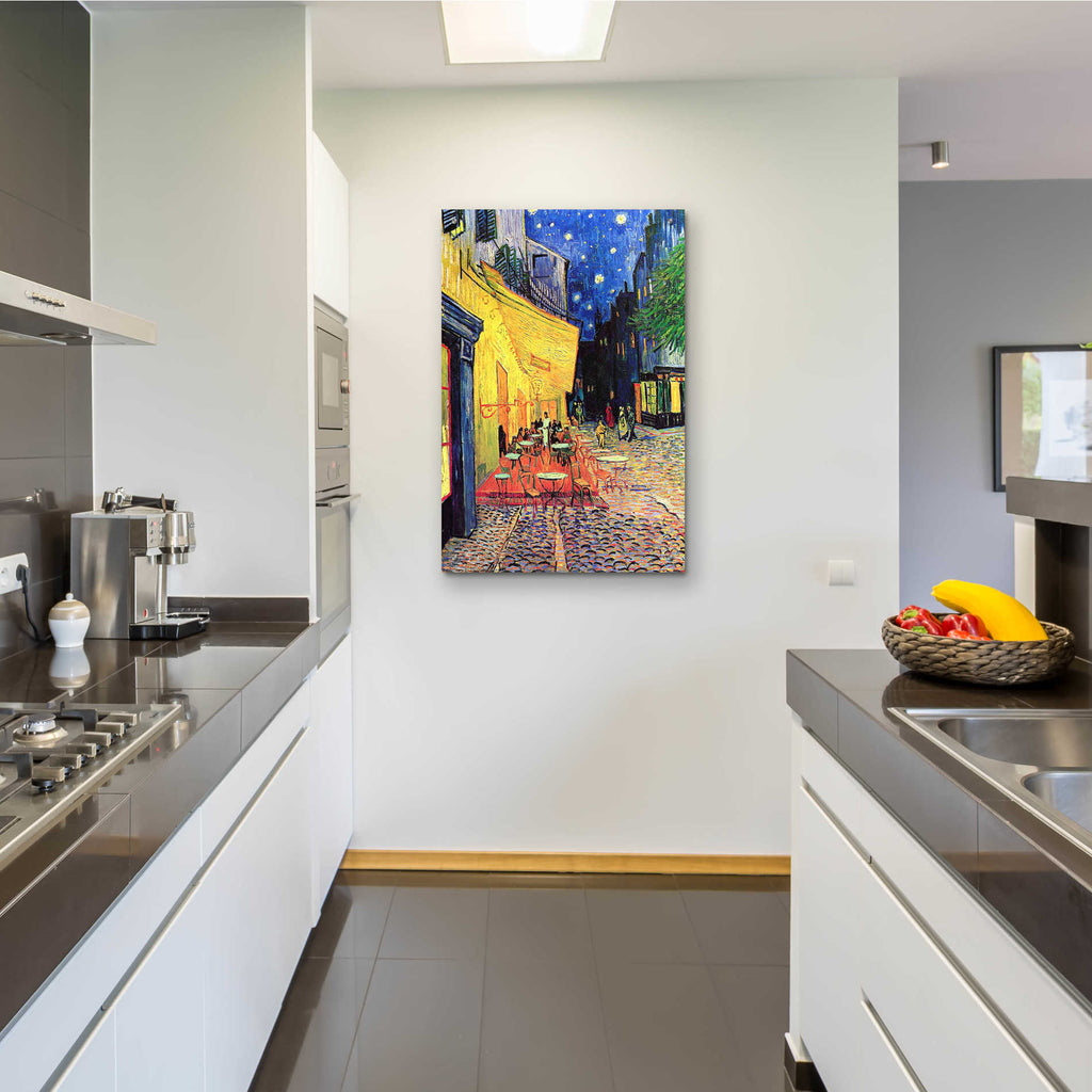 Epic Art 'Cafe Terrace at Night' by Vincent van Gogh, Acrylic Glass Wall Art,24x36
