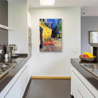 Epic Art 'Cafe Terrace at Night' by Vincent van Gogh, Acrylic Glass Wall Art,24x36