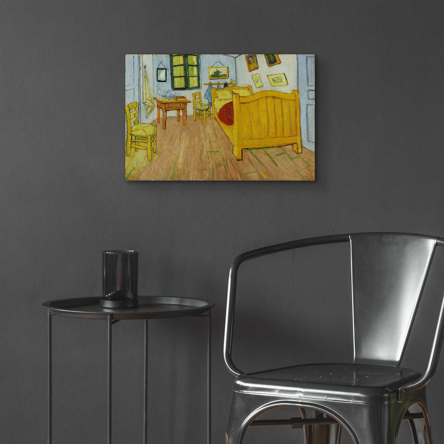 Epic Art 'Bedroom in Arles' by Vincent van Gogh, Acrylic Glass Wall Art,24x16