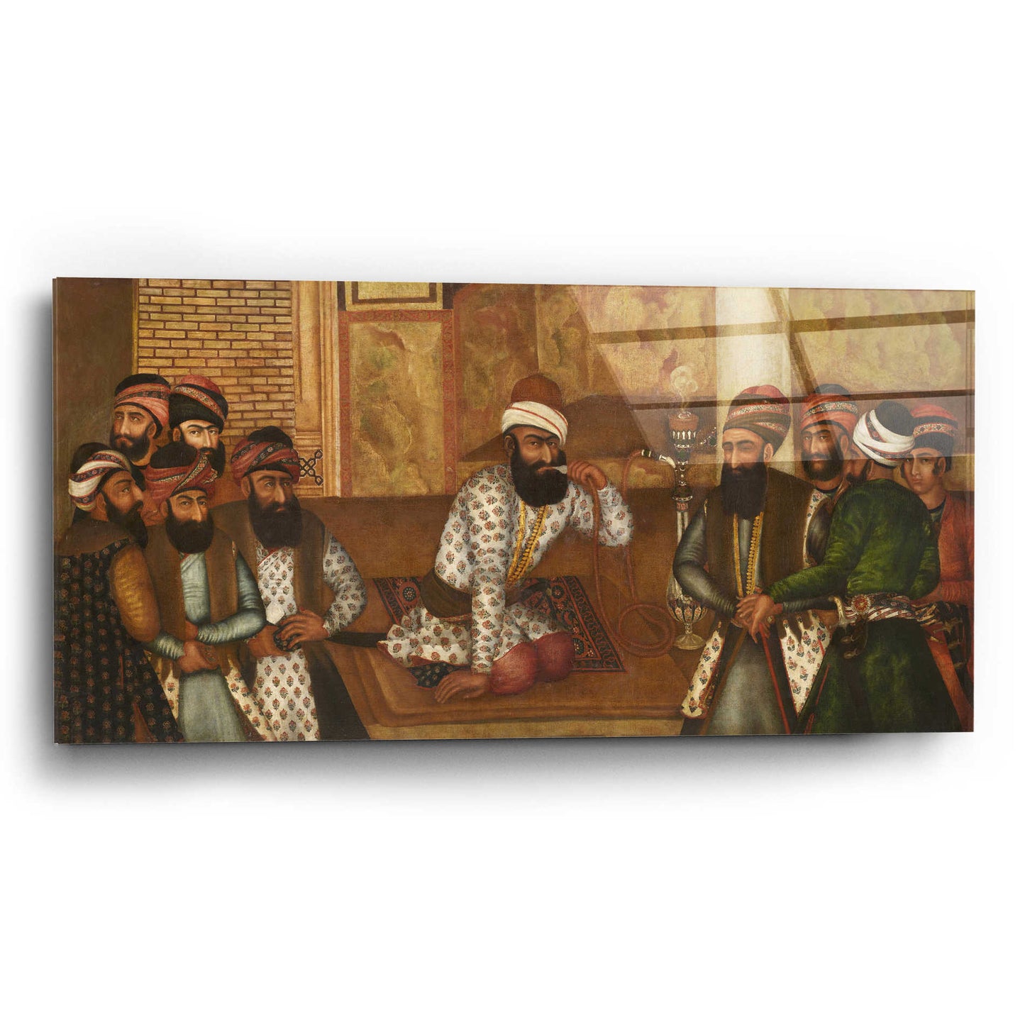 Epic Art 'The Royal Court of Karim Khan' by Mohammad Sadiq, Acrylic Glass Wall Art,24x12