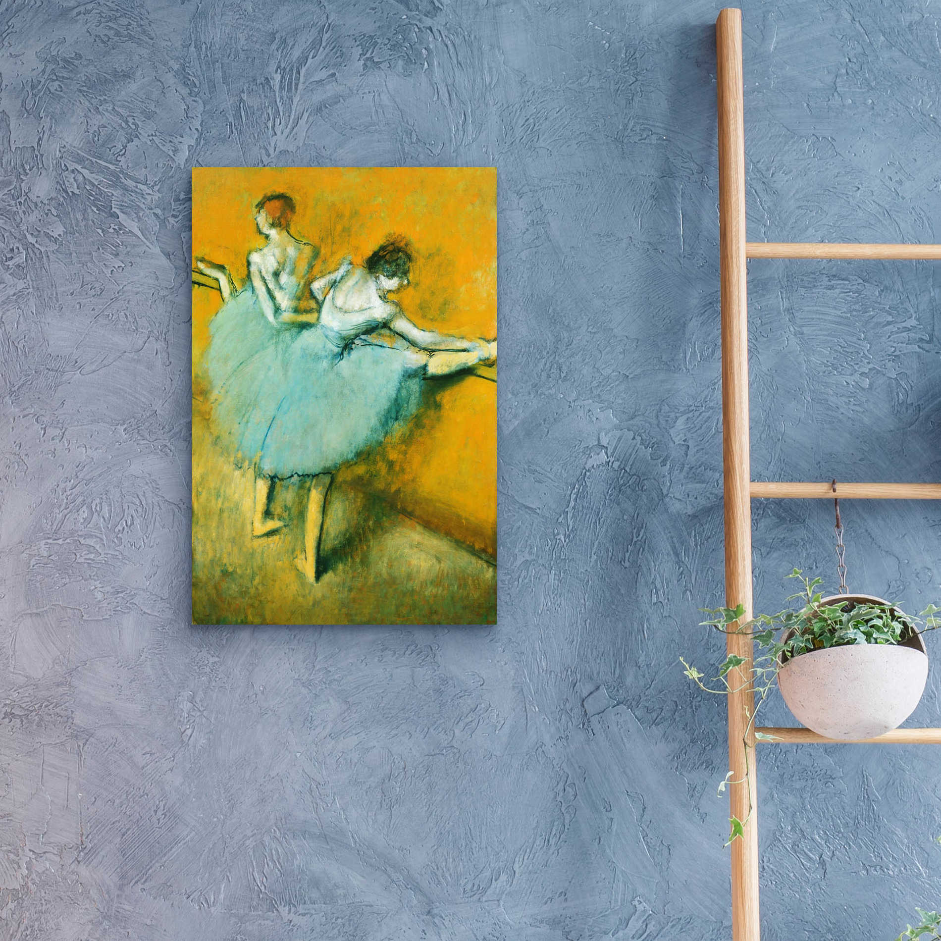 Epic Art 'Dancers at the Barre' by Edgar Degas, Acrylic Glass Wall Art,16x24