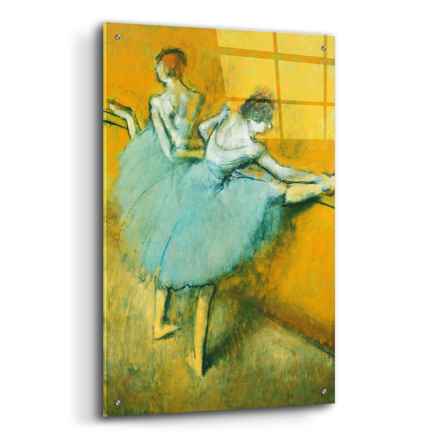 Epic Art 'Dancers at the Barre' by Edgar Degas, Acrylic Glass Wall Art,24x36
