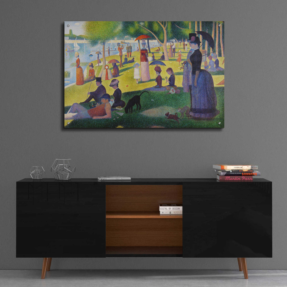 Epic Art 'A Sunday on La Grande Jatte' by Georges Seurat,  Acrylic Glass Wall Art,36x24