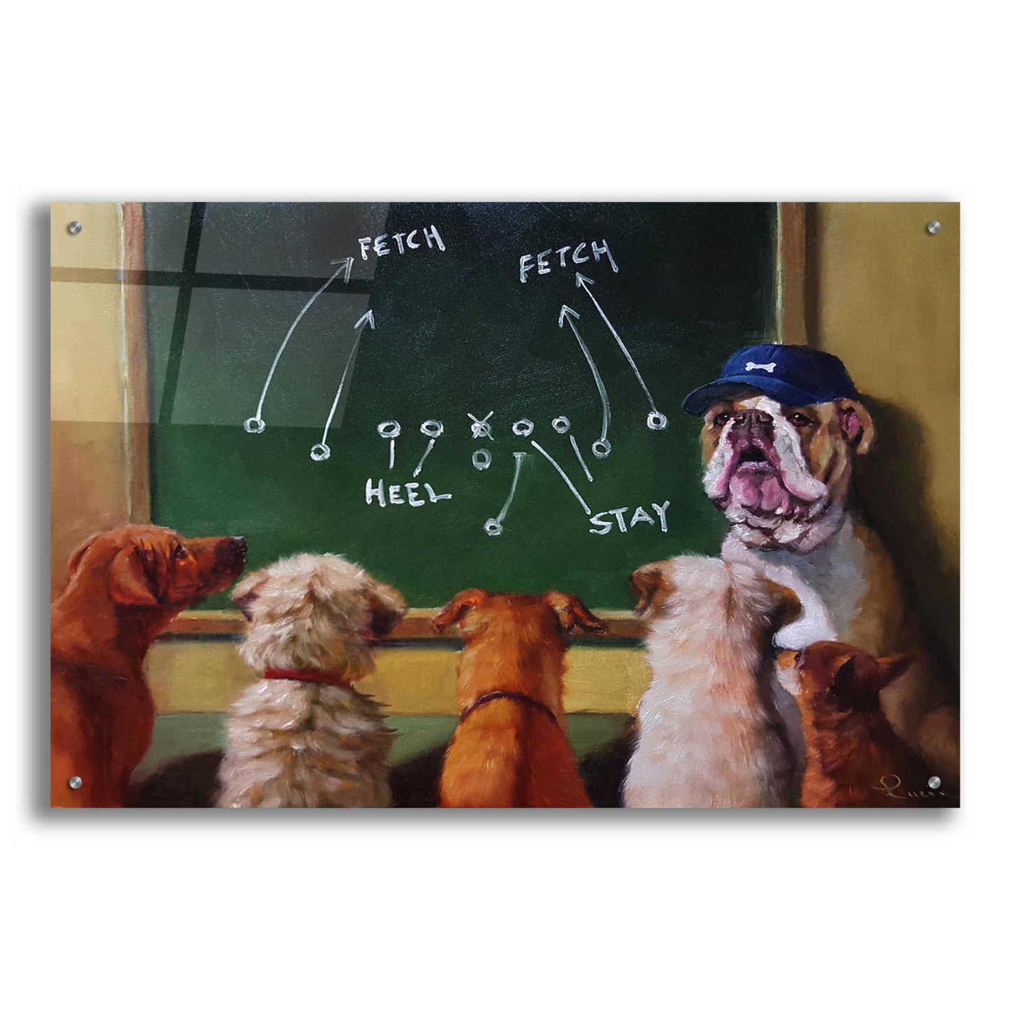 Epic Art 'Game Plan' by Lucia Heffernan, Acrylic Glass Wall Art,36x24