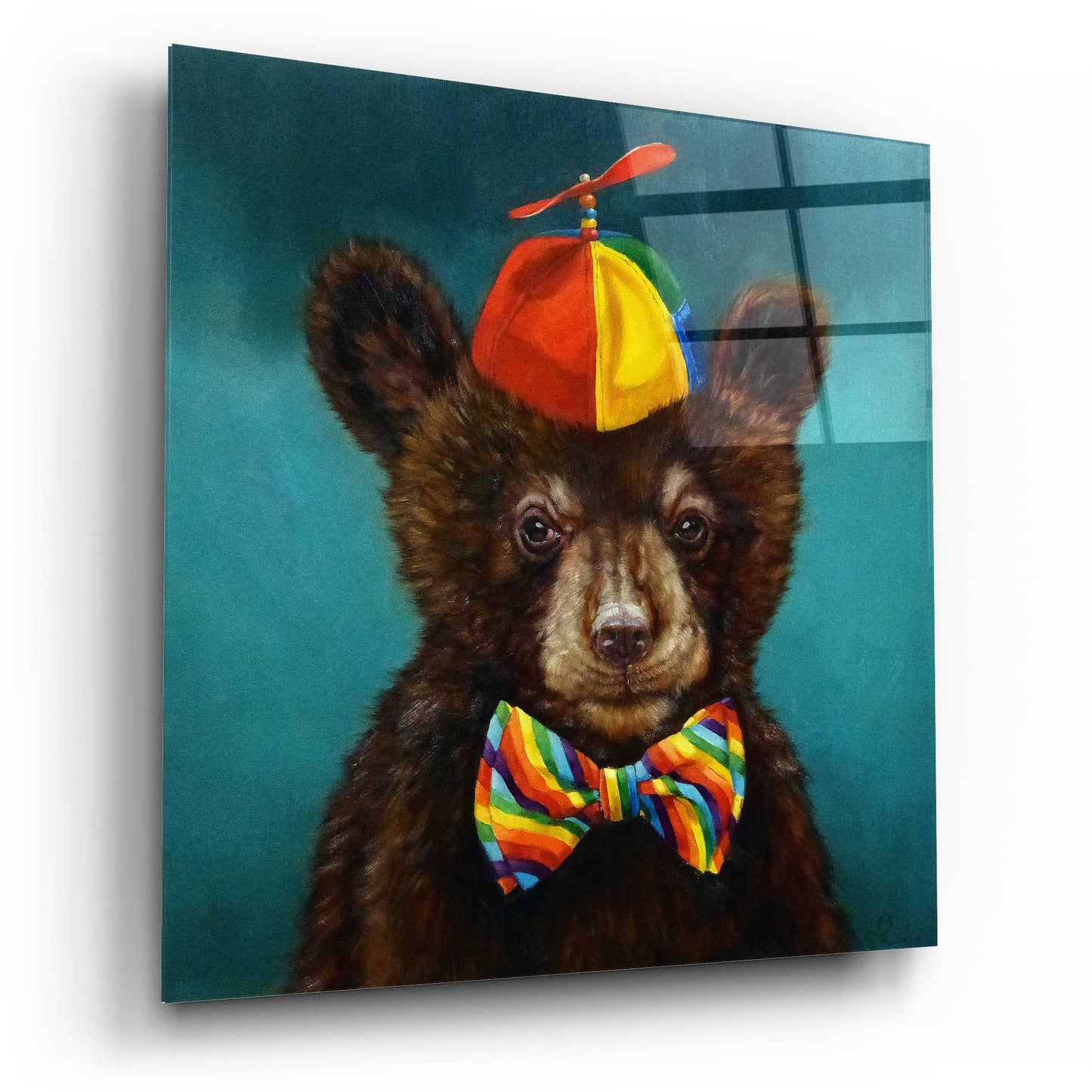 Epic Art 'Baby Bear' by Lucia Heffernan, Acrylic Glass Wall Art,12x12