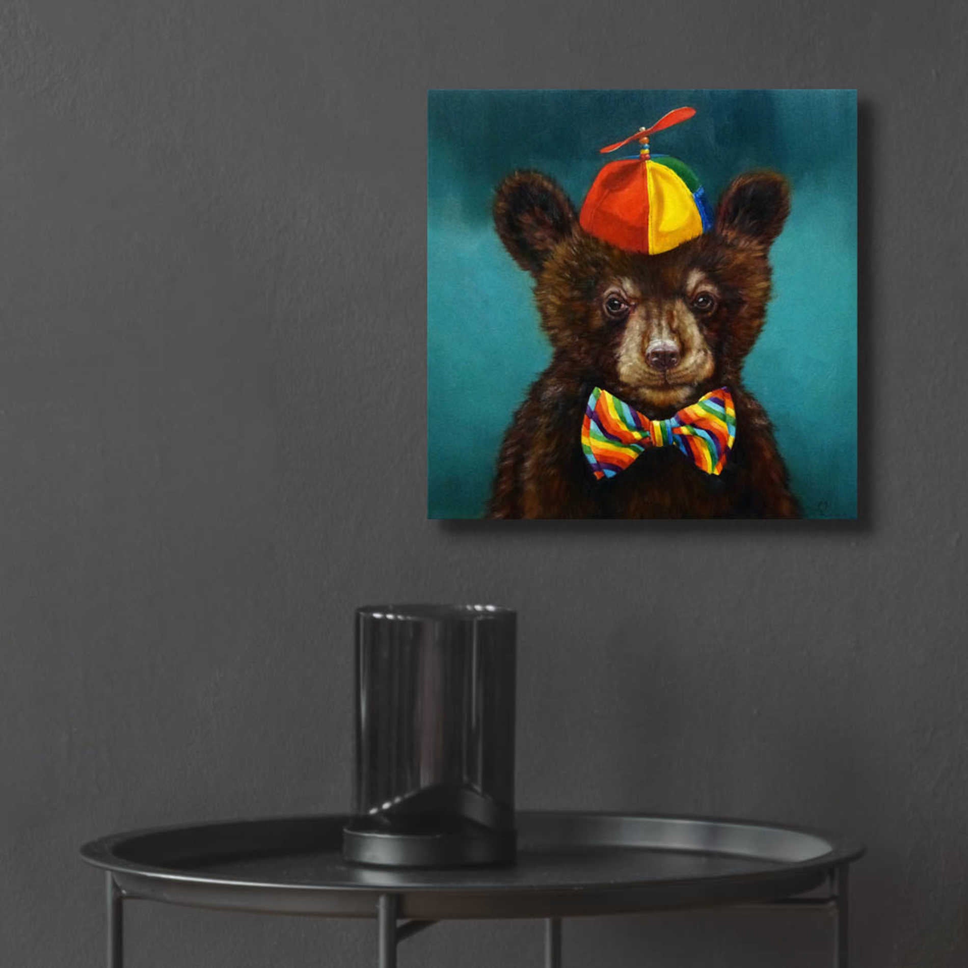 Epic Art 'Baby Bear' by Lucia Heffernan, Acrylic Glass Wall Art,12x12